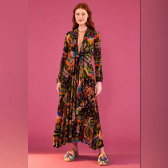 FARM Rio Colorful Patterned Midi Dress - Picture 4 of 4